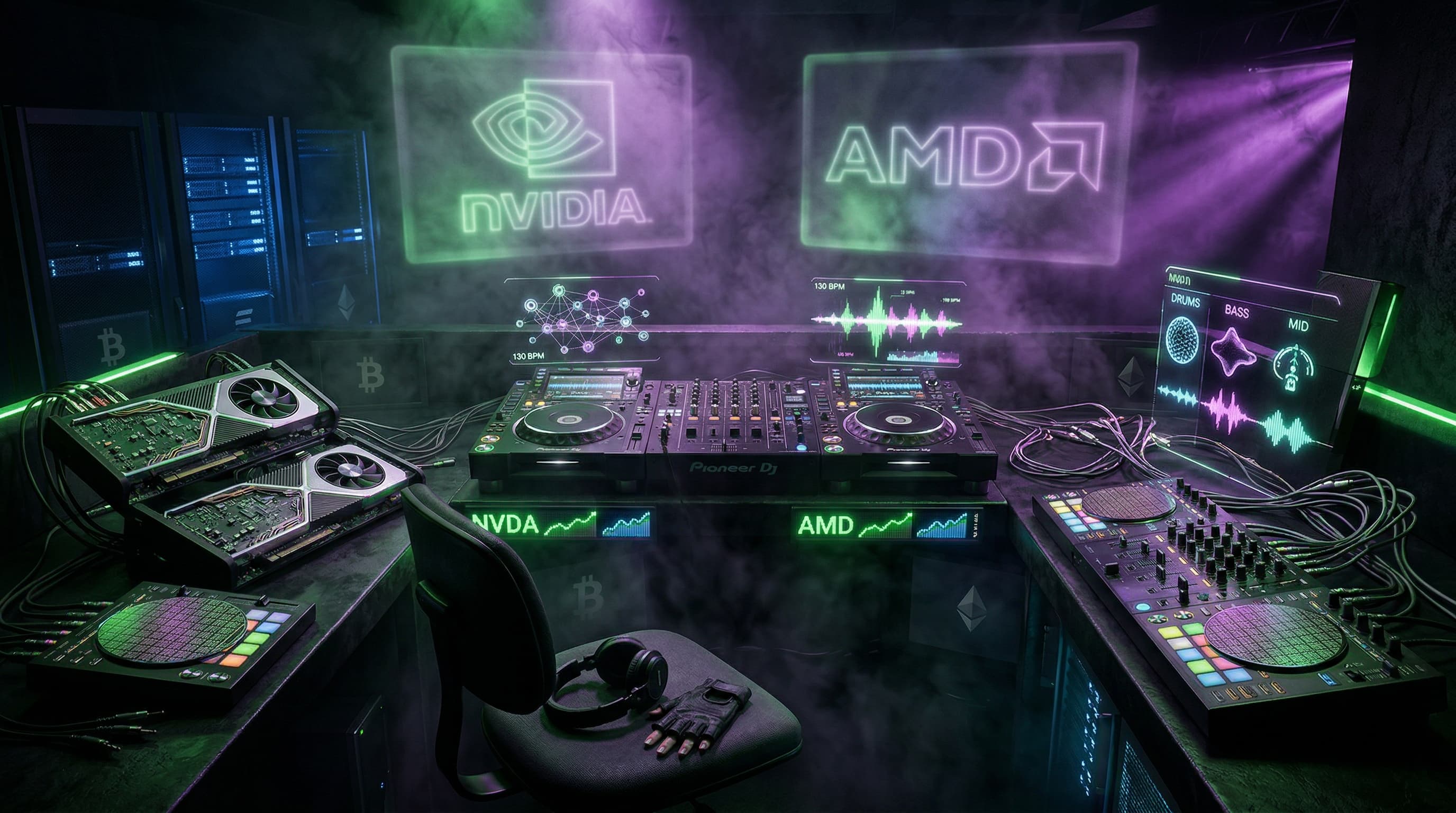 AI-Aktien kaufen: NVIDIA und AMD mit 5.000 USD