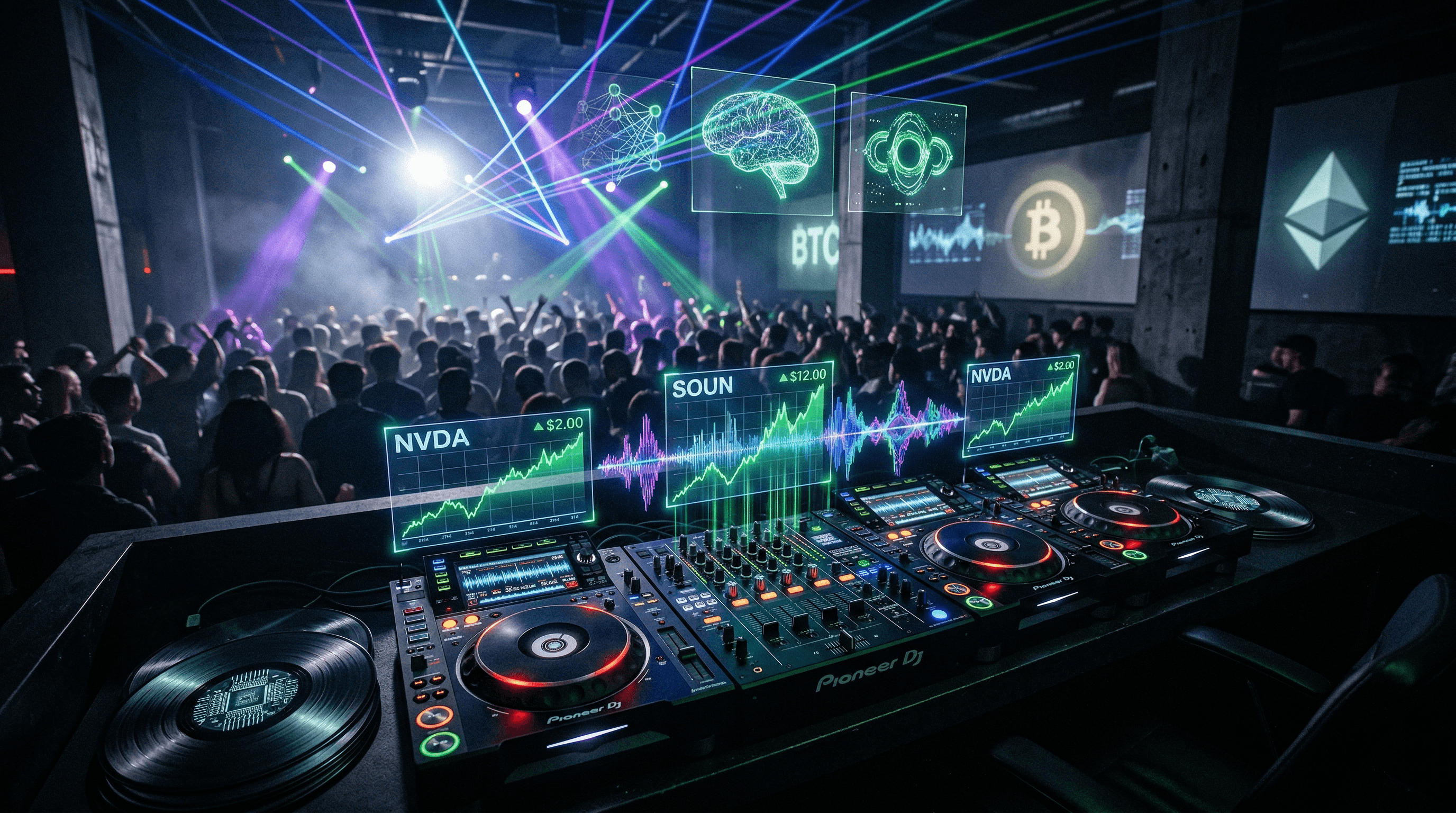 AI Aktien für DJs: Mit 5.000 USD NVIDIA und SOUN kaufen