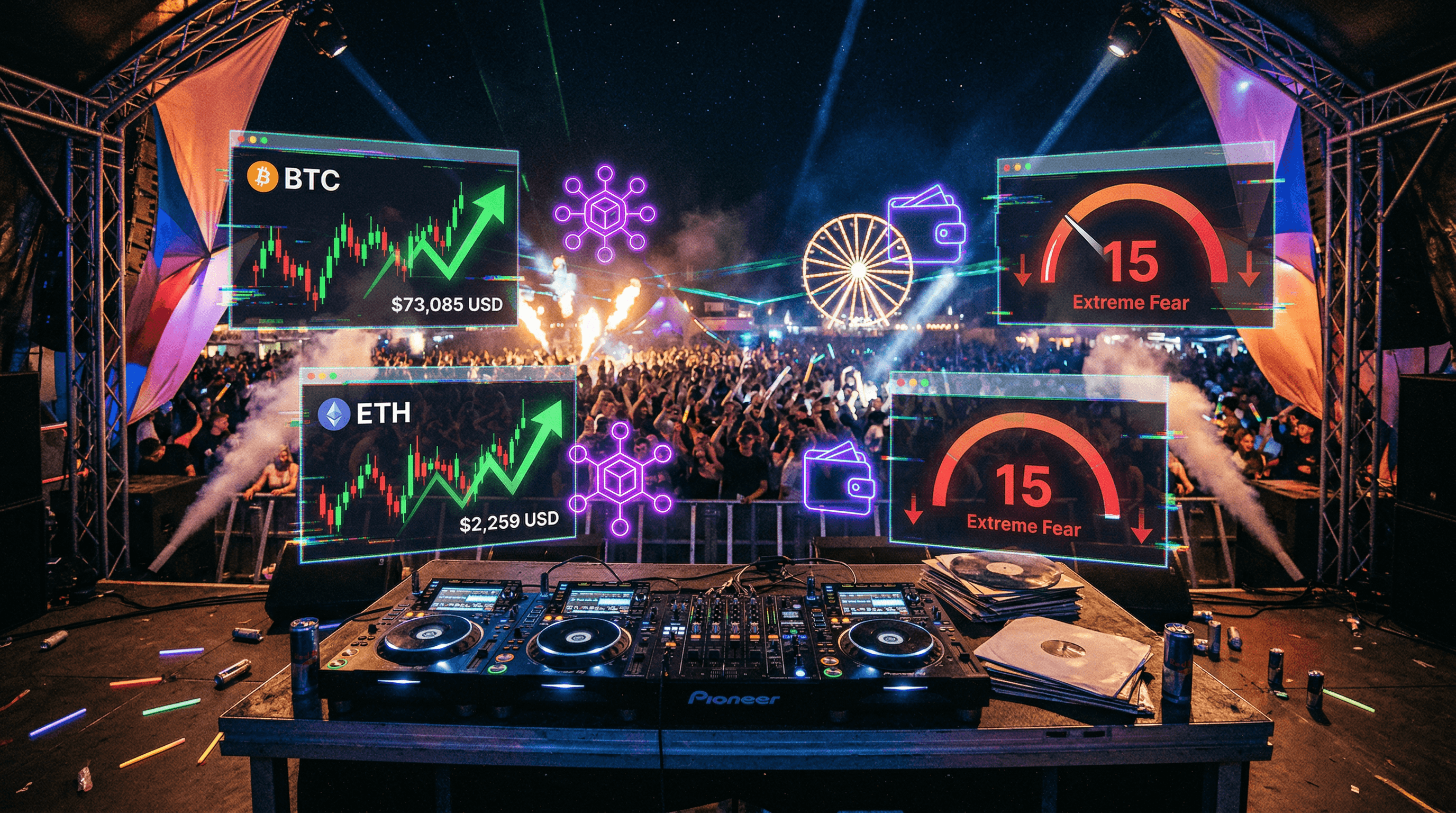 Krypto DJ-Portfolio stabilisiert Gig-Einkommen