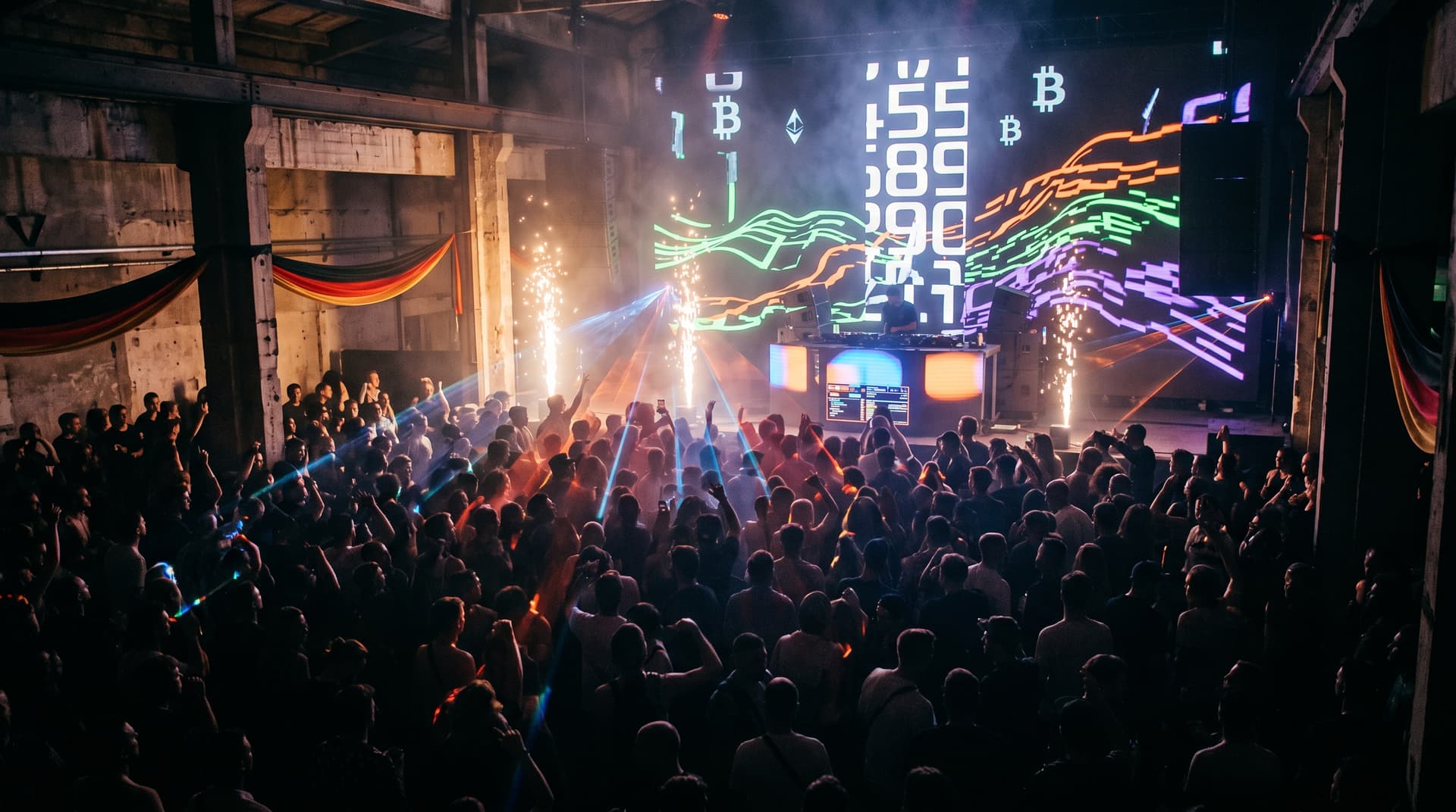 Bitcoin 72K USD Surge: EDM-Festivals cashen NFT-Millionen