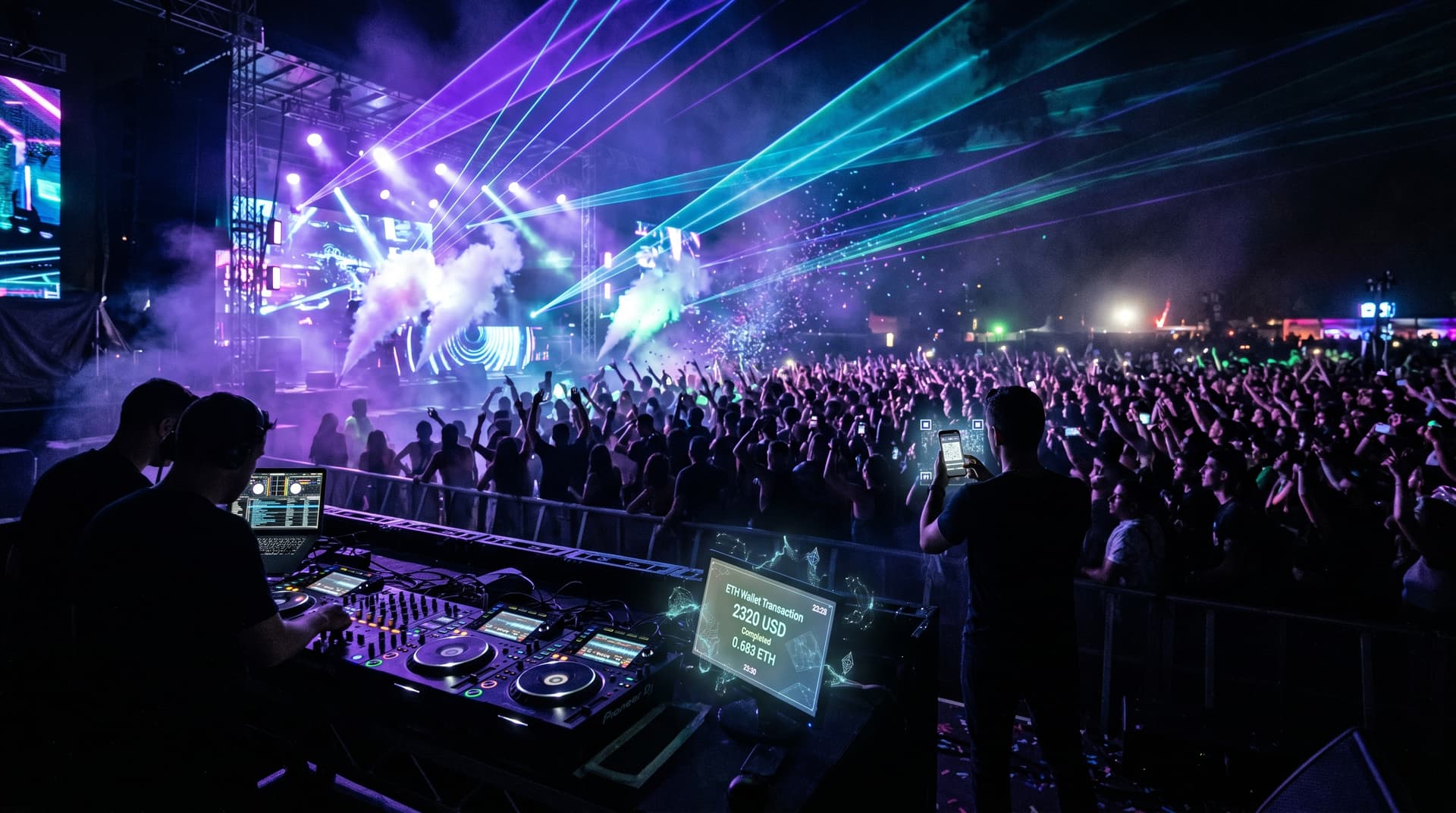 Crypto Casinos: ETH-Zahlungen für DJ-Festivals bei 2320 USD