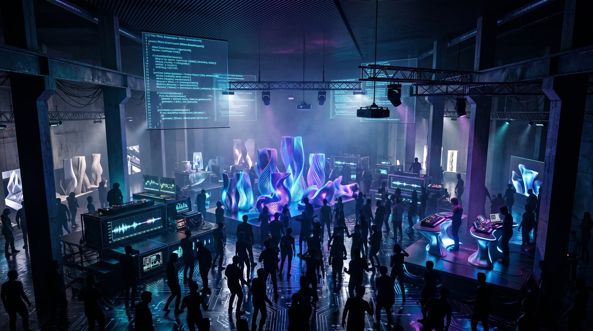 AI generative design architektur revolutioniert DJ-Stages bei BTC 74.739 USD