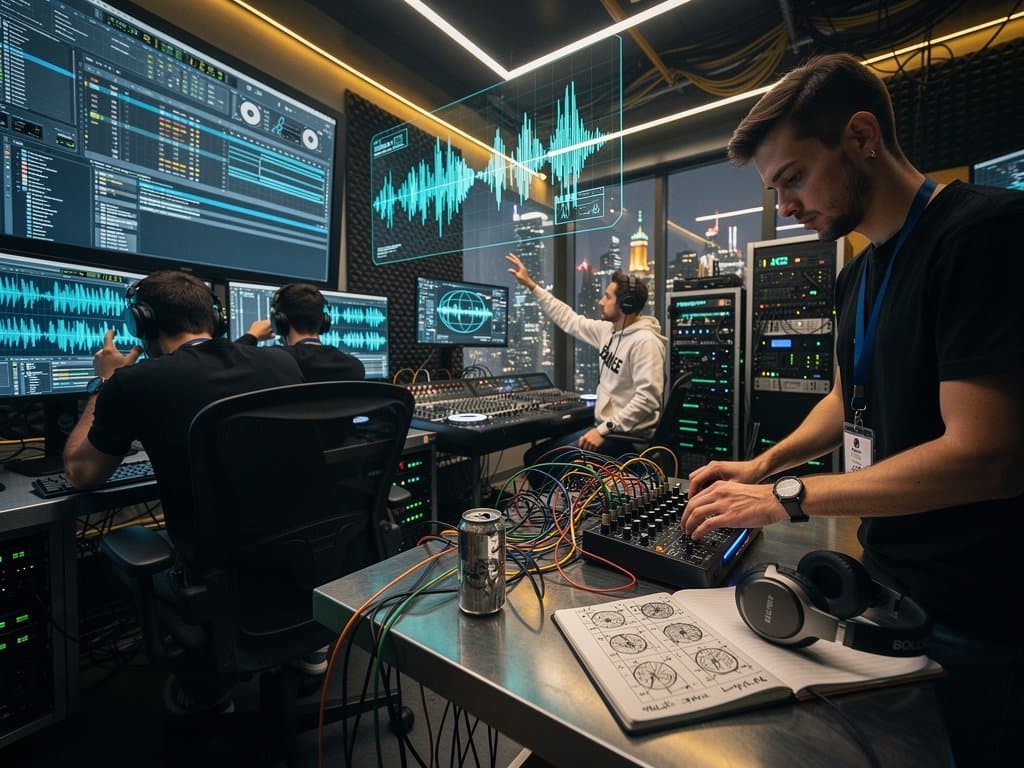 AI-Labor-Szene: Claude Opus 4.7 erzeugt Techno-Waveforms, Synths und Server für Musikproduktion