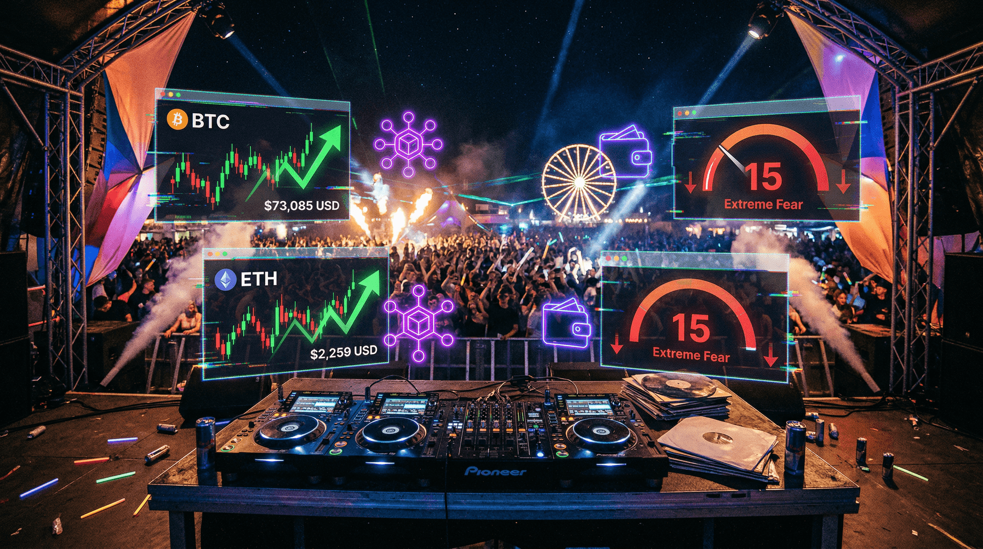 Krypto DJ-Portfolio stabilisiert Gig-Einkommen